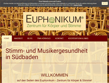 Tablet Screenshot of euphonikum.com